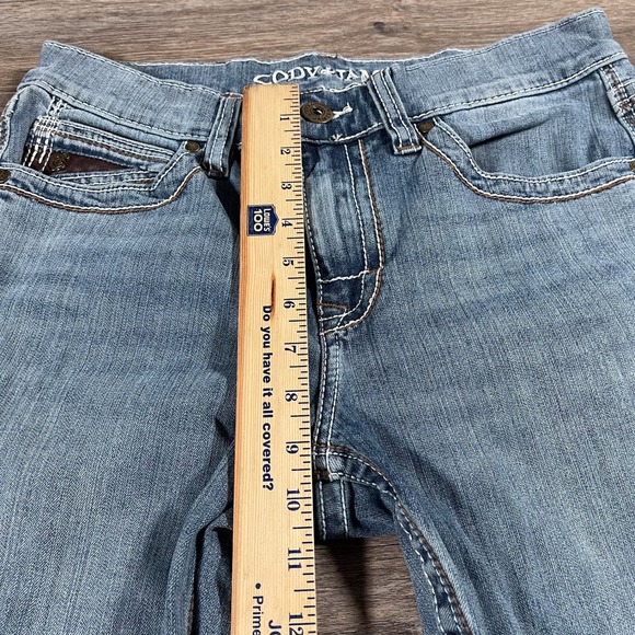 Cody James  Men's Jeans Slim Boot Cut Denim Western Casual Cowboy	31x30 Blue - Picture 3 of 8